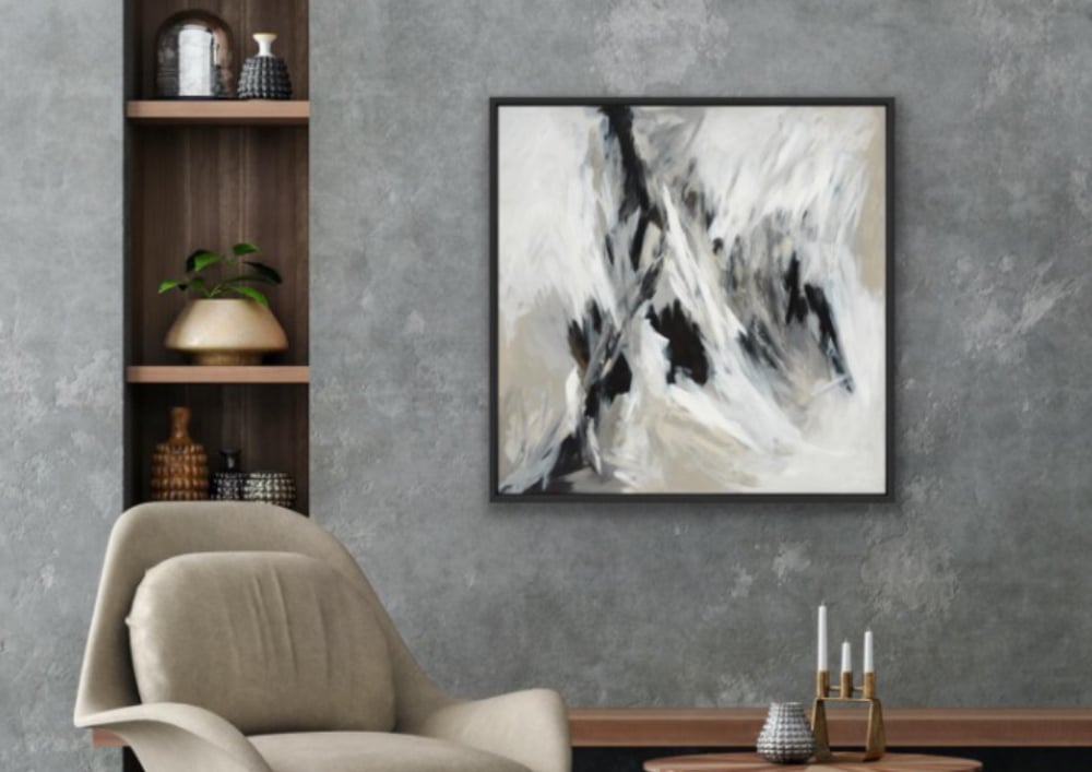 How abstract art can add drama and interest to any room